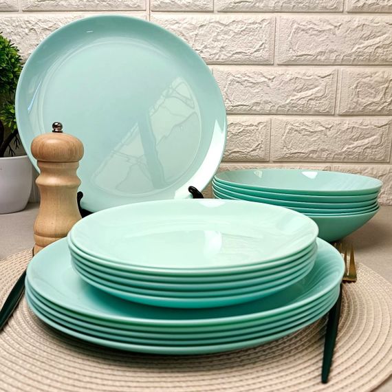 Столовый сервиз Luminarc Diwali Light Turquoise P2963, 18 предметов, на 6 персон | Зображення 1