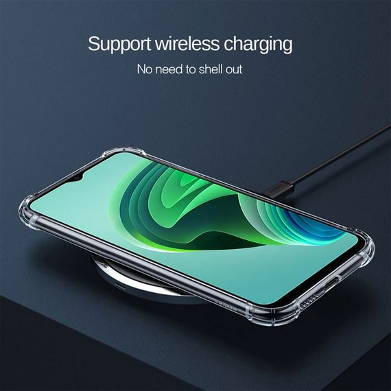 TPU чохол GETMAN Ease logo посилені кути Full Camera для Xiaomi Redmi Note 11E Безбарвний (прозорий) | Зображення 2