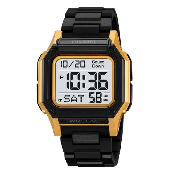 Чоловічий годинник Skmei 2264BKGDWT Black-Gold-White