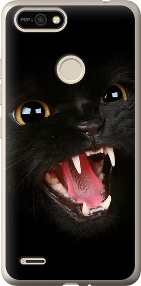 Чехол на Tecno Pop 2F B1F Чёрная кошка "932u-2391-17620"