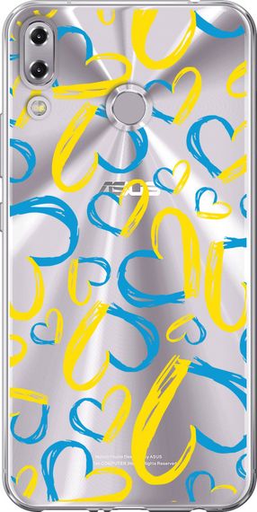 Чехол на Asus Zenfone 5 ZE620KL Сердца UA "5292u-1554-17620"