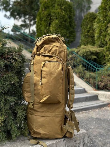 Рюкзак Койот тактичний Каркасний 80л Coyote Алюмінієва рама | Зображення 5