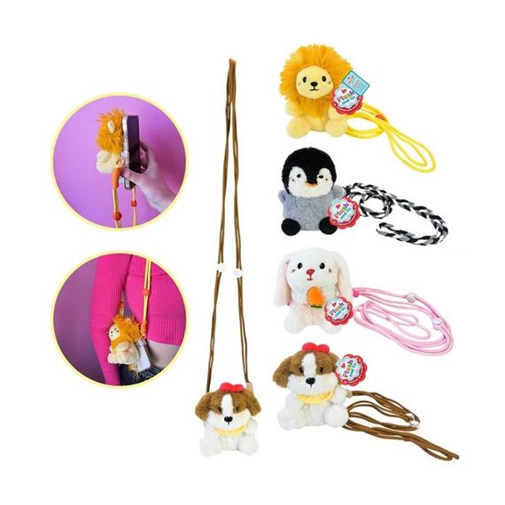 Мягкая игрушка-держатель для телефона PLC25005(Black) 9х8х11 см | Зображення 3