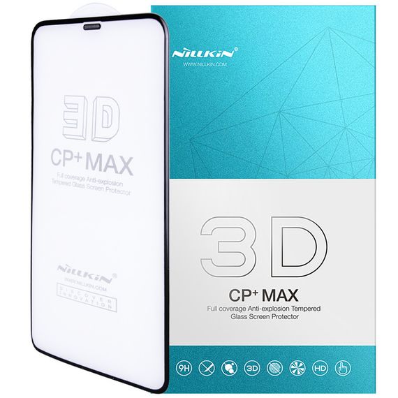 Захисне скло Nillkin (CP+ max 3D) для Apple iPhone 11 Pro (5.8") / X (5.8") / XS (5.8")