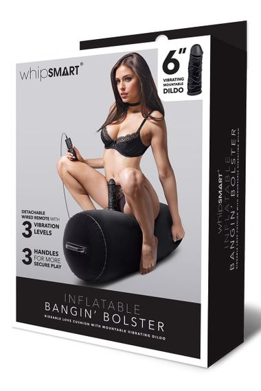 Надувной валик Whipsmart Inflatable с фаллоимитатором на управлении, черный sexstyle | Зображення 5