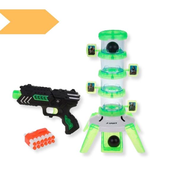 Тир башта XPRO "Dark Wars" B3240G (24) для дітей зелений/прозорий (MER-14980_268)