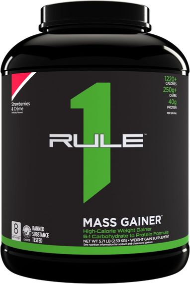 Гейнер Rule One Mass Gainer 2.6 kg (Strawberries &amp; Creme)