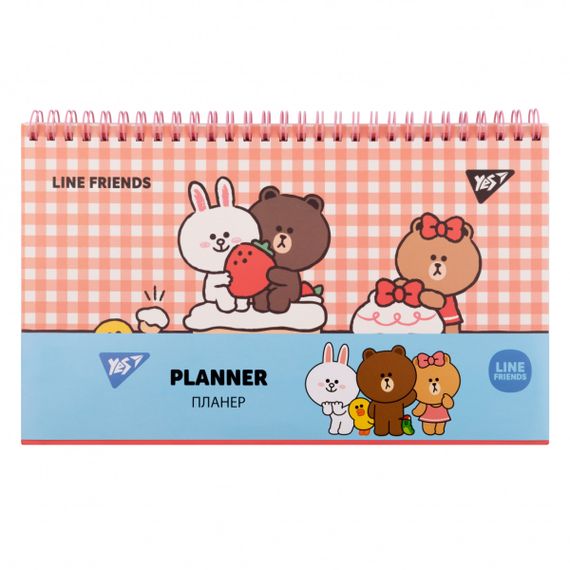 Планінг настільний YES Line Friends 252180 25х20 см 52 листи | Зображення 1