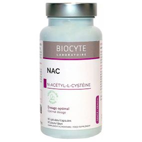 Ацетилцистеин Biocyte NAC 590 mg 60 Gel Caps