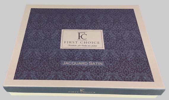 Постельное белье First Choice Jacquard Satin 200х220 “Athena Lilac” | Зображення 3