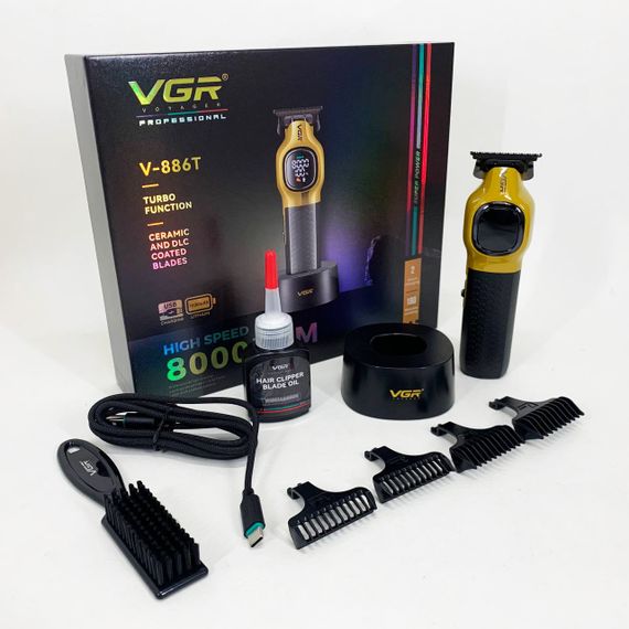 Бездротовий тример для стрижки волосся, Малошумна машинка для стрижки волосся, Тример бездротовий TZ-34 | Зображення 5