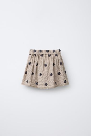 Підліткова спідниця для дівчинки Zara 148 см Бежева (26021013D) | Зображення 1