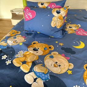 Комплект постельного белья Soft полуторный Мишки 150х215 см