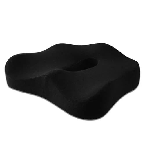 Ортопедична подушка для сидіння Memory Foam Comfort Seat — накладка на стілець з вирізом для куприка