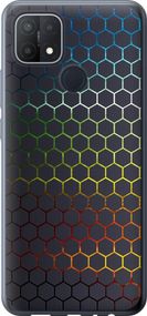 Чехол на Oppo A15s Переливающиеся соты "498u-2527-17620"