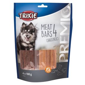 Лакомство для собак с лососем, курицей, бараниной и уткой Trixie Premio 4 Meat Bars, 400 гр