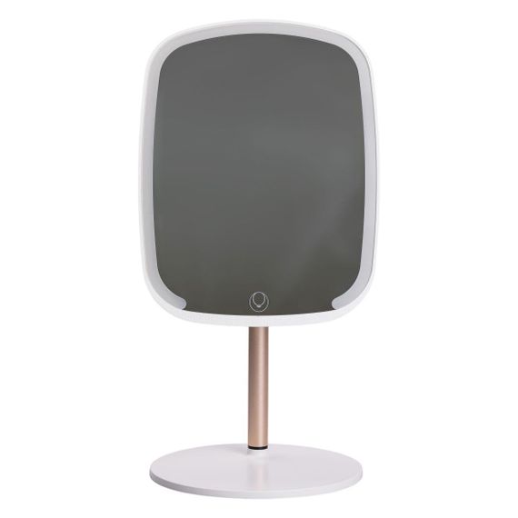 Настільне дзеркало з підсвічуванням 23х18 см для макіяжу на ніжці Біле HP-10-6AW