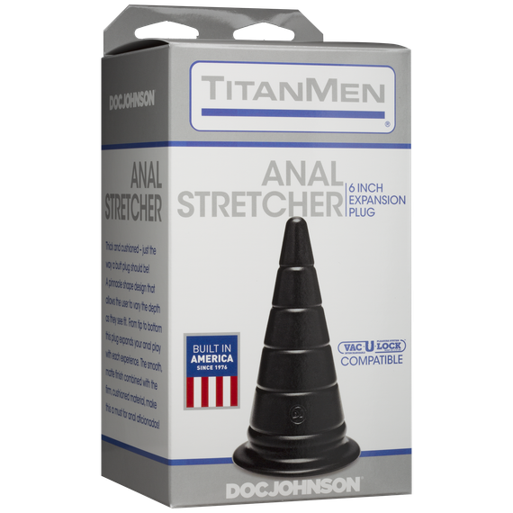 Анальний стимулятор Doc Johnson TitanMen - Anal Stretcher 6 Inch Plug, діаметр 6,6 см | Зображення 1