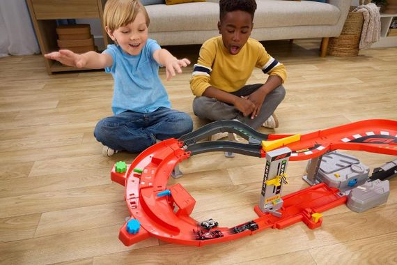 Трек Hot Wheels Формула 1 Швидкісний спуск з 3 машинками Racing Formula 1 Downhill Circuit Track | Зображення 2