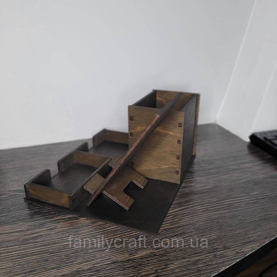 Органайзер офисный настольный для канцелярии с подставкой для телефона | Зображення 8