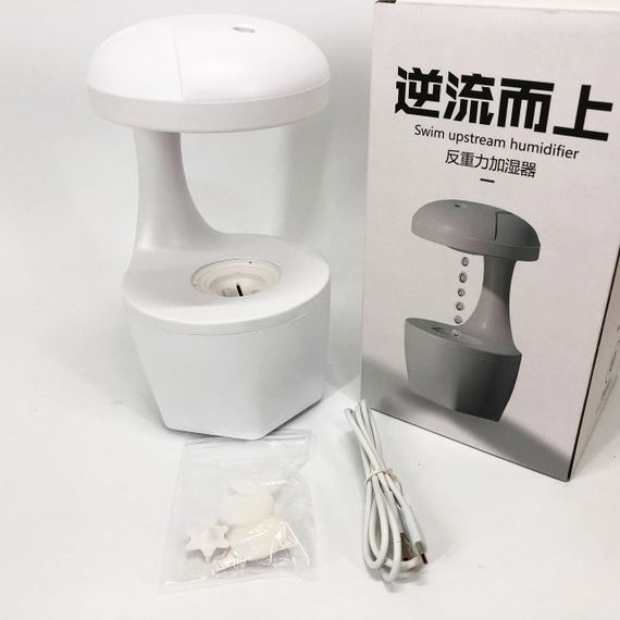 Настольный увлажнитель с арома-функцией UKC Anti Gravity Humidifier 800 мл, Увлажнитель на стол в офис KN-80 | Зображення 6