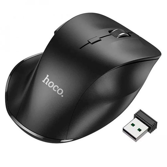 Мышь беспроводная HOCO GM24.1600DPI,2.4GHZ,Black,Blister