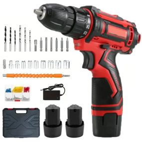 Аккумуляторный шуруповерт с насадками KRAFFTEC 24V