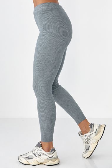 Жіночі трикотажні лосини - сірий цвет, ONE SIZE (є розміри) | Зображення 4