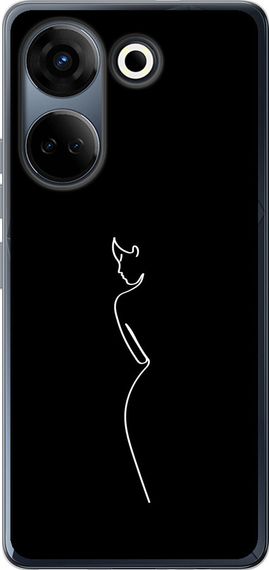 Чехол на Tecno Camon 20 Pro Силуэт1 "4590u-3100-17620"