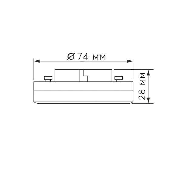 Світлодіодна лампа VIDEX GX53 12W 3000K 220V | Зображення 5
