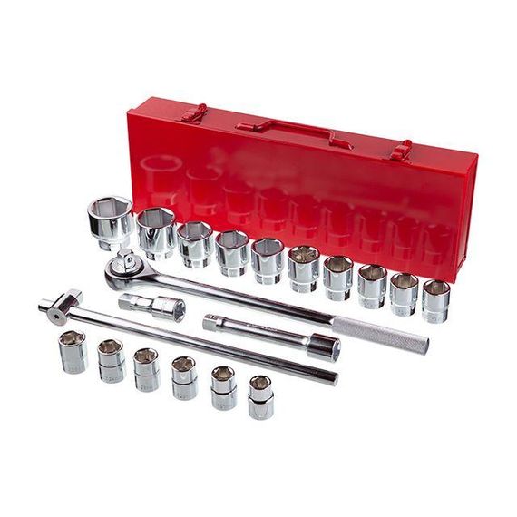 Набір інструментів 3/4", 20 од., металевий кейс INTERTOOL ET-6024 | Зображення 5