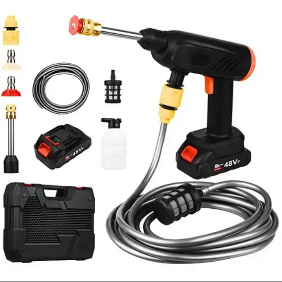 Безконтактне миття високого тиску для авто, Бездротовий водомет з 2 акумуляторами   знижка | Зображення 3