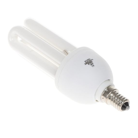 Лампа энергосберегающая E14 PL-3U/B 18W/827 12mm FORA 220V | Зображення 1