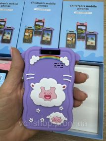 Фіолетовий Телефон Інтерактивний Смартфон із сенсорним екраном Дитяча іграшка з іграми камерою додатками