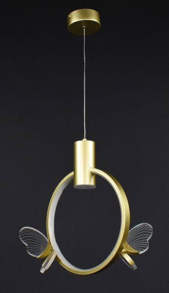 Люстра світлодіодна підвісна LED світильник для квартири на стелю лед 27277 Золото 45-100х23х33 см. | Зображення 3