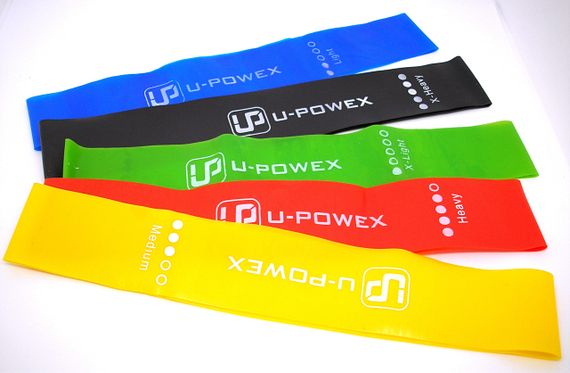 Гумки U-powex фітнес оригінал латекс U-Powex комплект 5 шт