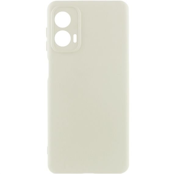 Чохол Silicone Cover Lakshmi Full Camera (AA) для Motorola Moto G24 Білий / White