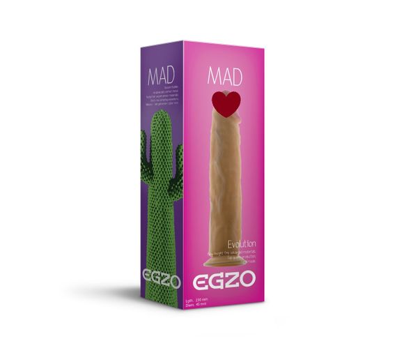 Фалоімітатор EGZO Ciberskin D005 ( 23 см х 4,5 см) Sex Aura