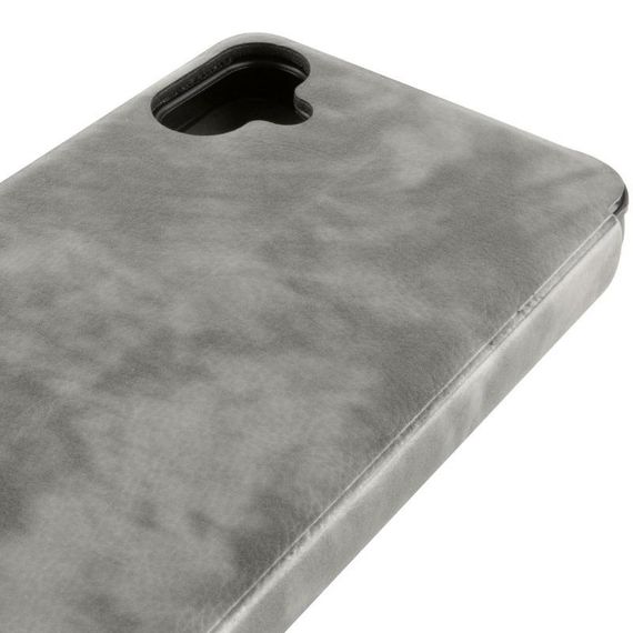 Кожаный чехол-книжка Belora для Samsung Galaxy A06 Black Gray | Зображення 1