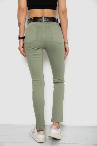 Джинси жіночі Skinny Американки, колір оливковий, 182R00252 | Зображення 3