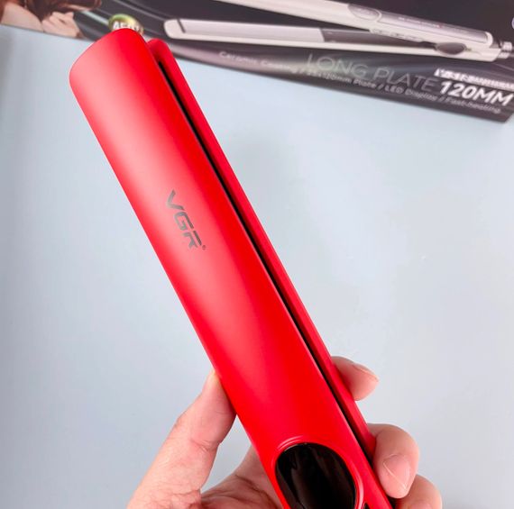 Випрямляч для волосся VGR V-518 RED, керамічне покриття, температура від 100 °C до 230 °C, LED display, 40 Вт (46262-518_367) | Зображення 5