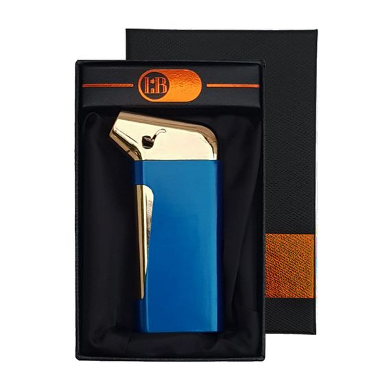 Запальничка Бокова Турбо Полум'я Turbo Lighter Blue