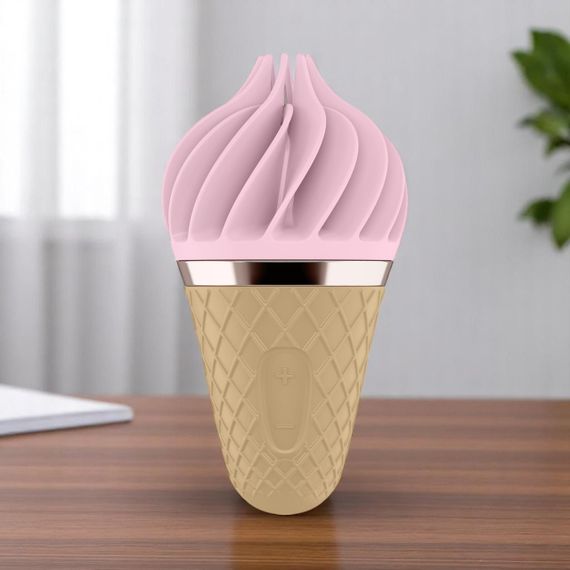 Кліторальний стимулятор-мороженка Satisfyer Lay-On Sweet Treat – стильна насолода з обертовою головкою