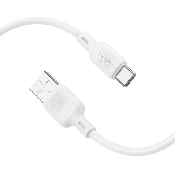 Дата кабель Borofone BX113 Lenny USB to Type-C 3A (1m) White | Зображення 1
