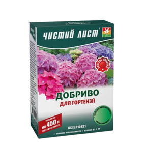 Добриво для гортензії мінеральне 300 г (кристал) Квітофор Чистий лист