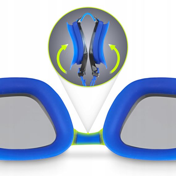 Окуляри для плавання TSUNAMI Anti-Fog 3 в 1 чохол, беруші та затискач для носа Blue (P-5905973401784) | Зображення 3