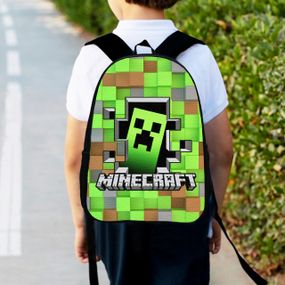 Рюкзак дитячий майнкрафт "Minecraft" 34х27см, міський ранець для хлопчика з принтом (00182)
