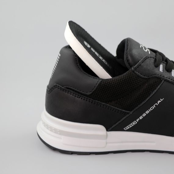 Кросівки чоловічі шкіряні 589523 Чорні 40 41 42 43 44 45 | Зображення 6