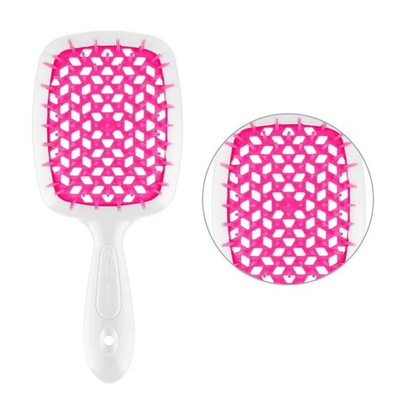 Расческа для волос Janeke 1830 Superbrush The Original Italian SP226BIA FUX белый с фуксией