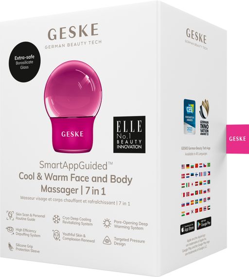 Масажер для обличчя і тіла GESKE Cool&Warm Face and Body Massager 7в1 magenta | Зображення 7